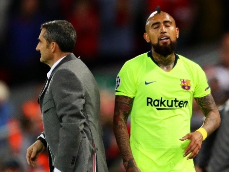 Valverde intenta explicar por qué sacó a Vidal en el momento más duro