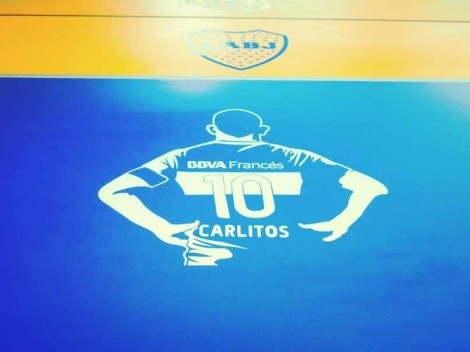 Figuras de Boca Juniors gozan con los productos que vende Jorge Valdivia
