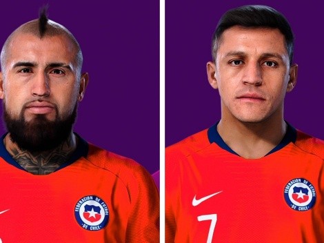 Los nuevos rostros de Vidal, Matías y Alexis en PES 2020