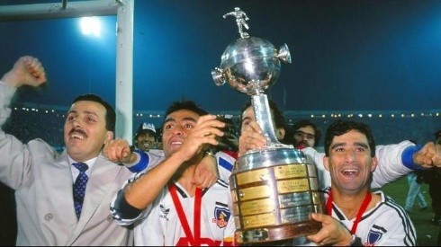 El Cacique cuando se coronó campeón de la Copa Libertadores de América.