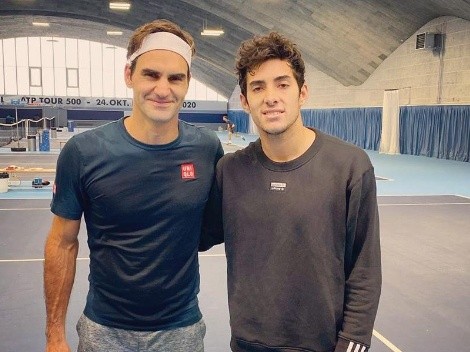 Federer elogia a Garin: "Quedé impresionado cuando pelotee con él"