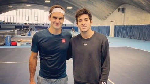 Cristian Garín compartió con Roger Federer