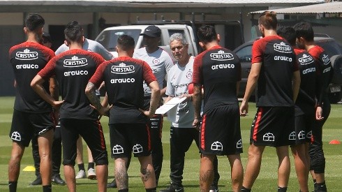 Selección chilena en Pinto Durán