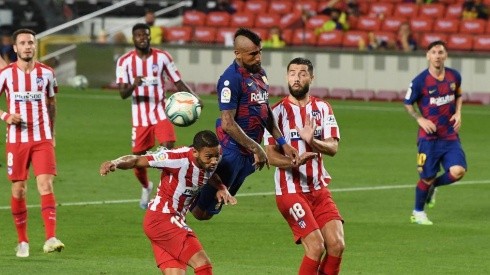 Arturo Vidal batalló pero no pudo vulnerar a la defensa colchonera