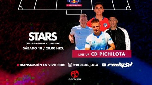 Bruno Barticciotto, César Fuentes, Luciano Arriagada, Branco Provoste y Vicente Pizarro jugarán el Red Bull Lola 12 Stars.