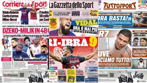 Arturo Vidal acapara todas las portadas de los medios italianos