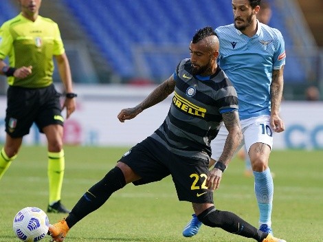 Inter iguala con la Lazio con participación de Vidal y Alexis