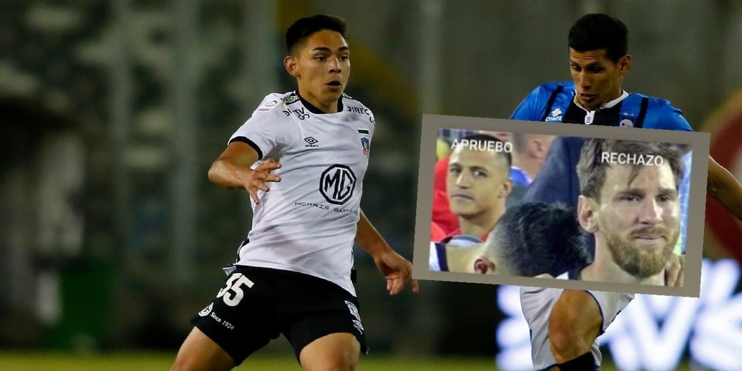 Colo Colo: El juvenil Joan Cruz celebra el triunfo del Apruebo con el meme de Alexis Sánchez con ...