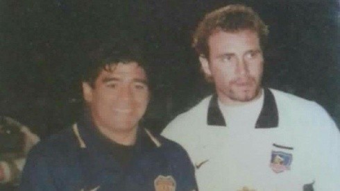 Barticciotto junto a Maradona