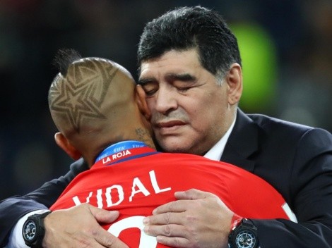 Arturo Vidal despide a Diego Maradona tras su muerte