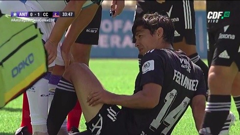 Matías Fernández sufrió una dura lesión en el primer tiempo.