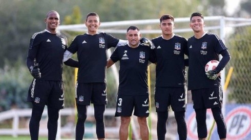 Carabalí, Villanueva, Martínez, Fierro y Cortés en en la pretemporada de Talca 2021.