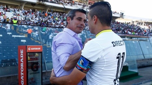 Miguel Ramírez junto a Gonzalo Fierro, con quien compartió en Colo Colo.