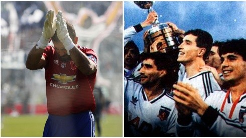 Herrera saludó al Colo Colo campeón de la Copa Libertadores 1991.