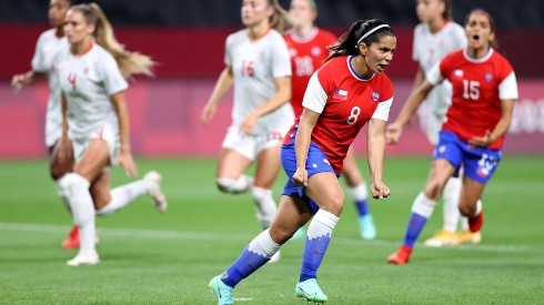 Karen Araya anotó el primer gol de la Roja Femenina en unos Juegos Olímpicos.