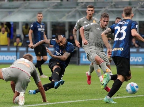 Inter de Milán golea al Genoa con gran actuación de Vidal
