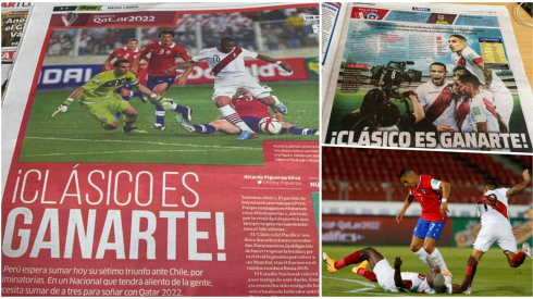 Las portadas de dos de los principales medios peruanos.