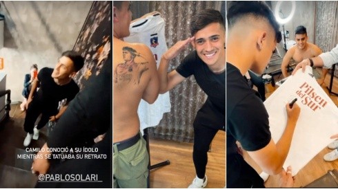 Pablo Solari y su tatuaje
