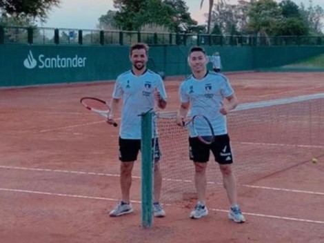 Óscar Opazo y Gabriel Costa se lucen jugando tenis en la pretemporada
