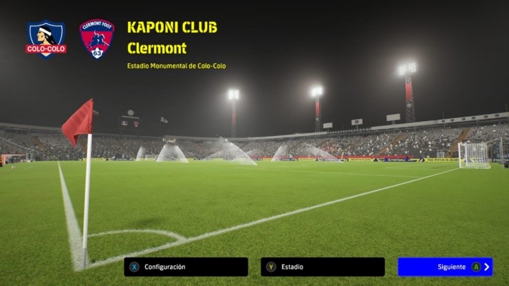 Así se ve el estadio Monumental en el eFootball 2022. Créditos: Felipe Kaponi.