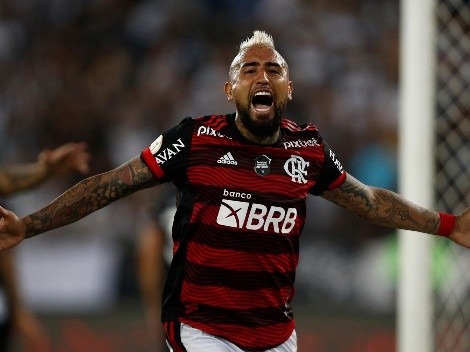 Con Vidal de titular: La formación que prepara Flamengo vs Vélez
