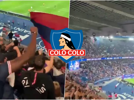 Hincha se viraliza cantando las canciones de Colo Colo en partido del PSG vs Marsella