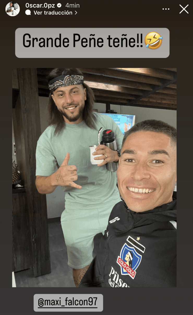 Opazo rebautizó al Peluca Falcón. | Foto: Captura.