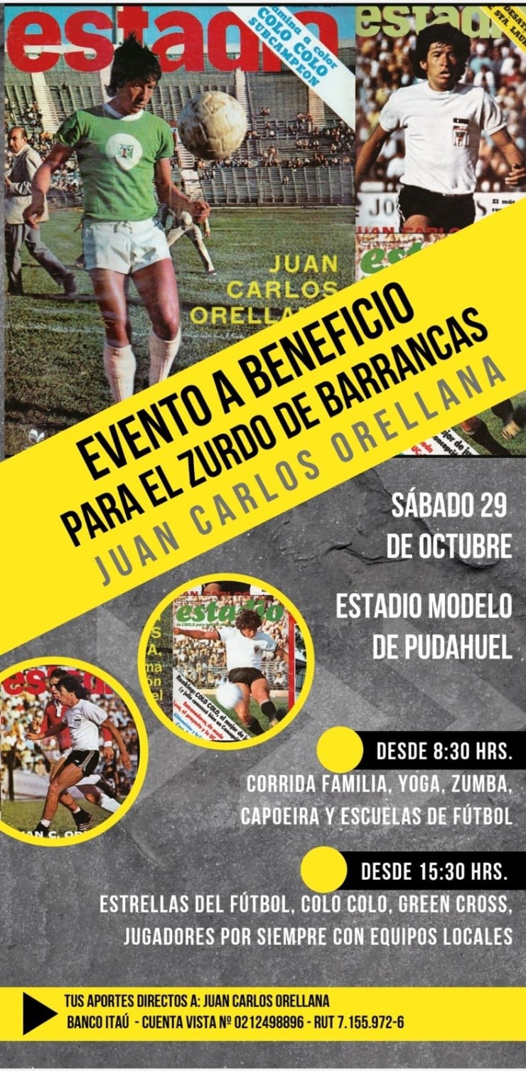 Evento a beneficio de Juan Carlos Orellana.