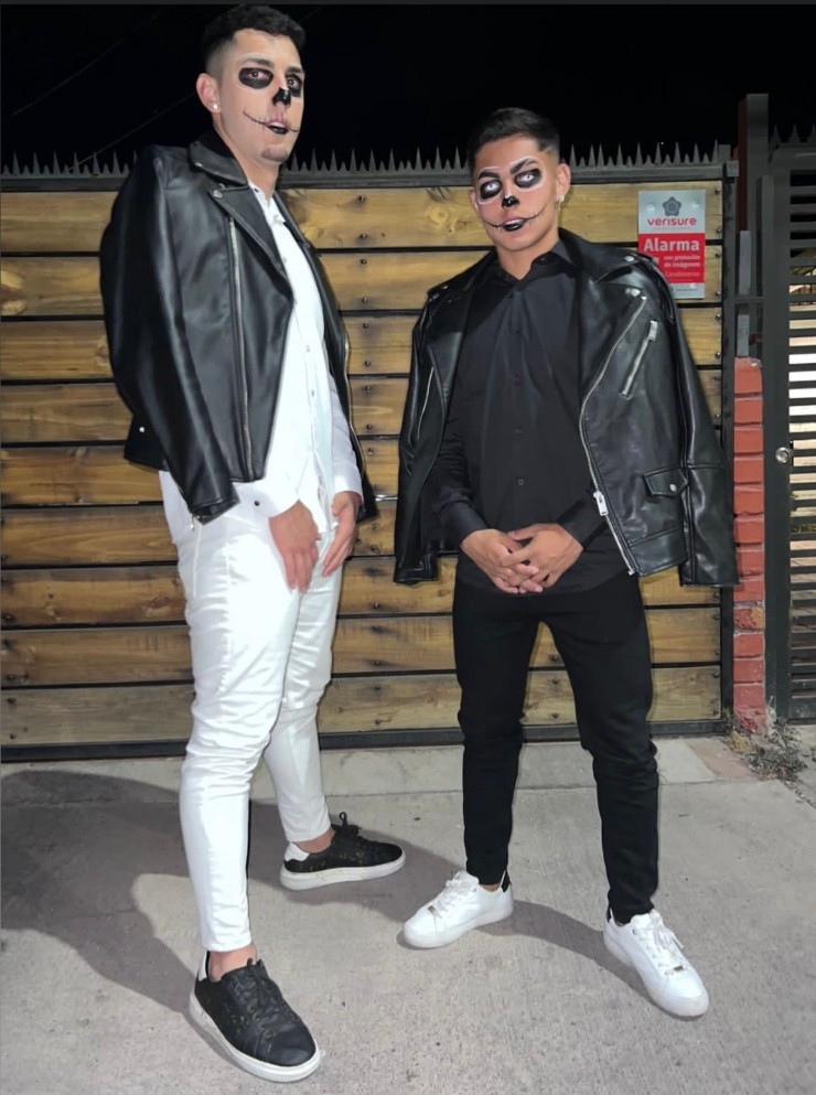 Jordhy Thompson maquillado de calavera.