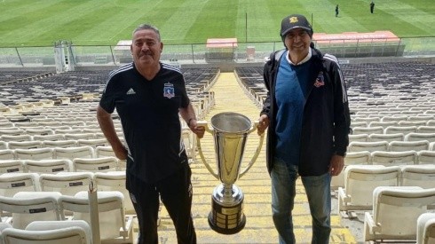 La felicidad de Lizardo Garrido tras volver al Estadio Monumental.