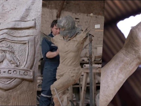 CSD Colo Colo muestra avances de la estatua de Caszely