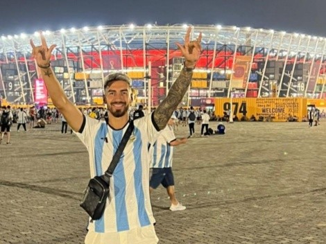 Juan Martín Lucero está listo para alentar a Argentina en el Mundial