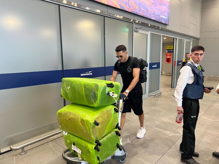 Ramiro González en su llegada a Chile. (Foto: DaleAlbo)