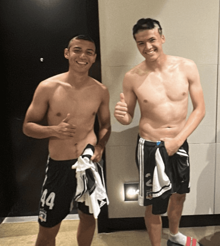 Francisco Rivera (izq) y Benjamín Morales (der) fueron bautizados en Colo Colo | Imagen: Instagram
