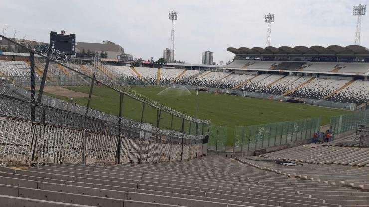 Así está la cancha del Estadio Monumental. (Foto: DaleAlbo)