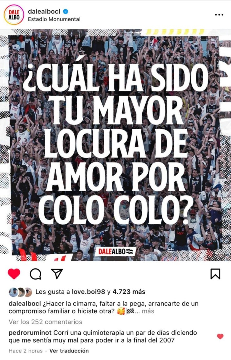 La locura de Pedro Ruminot por Colo Colo.