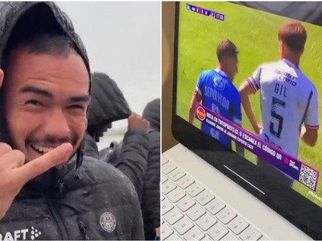 Vídeo: Captan a Gabriel Suazo viendo a Colo Colo bajo la lluvia