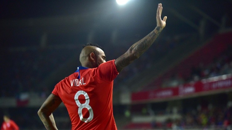Arturo Vidal estuvo en el triunfo de Chile ante Haití.