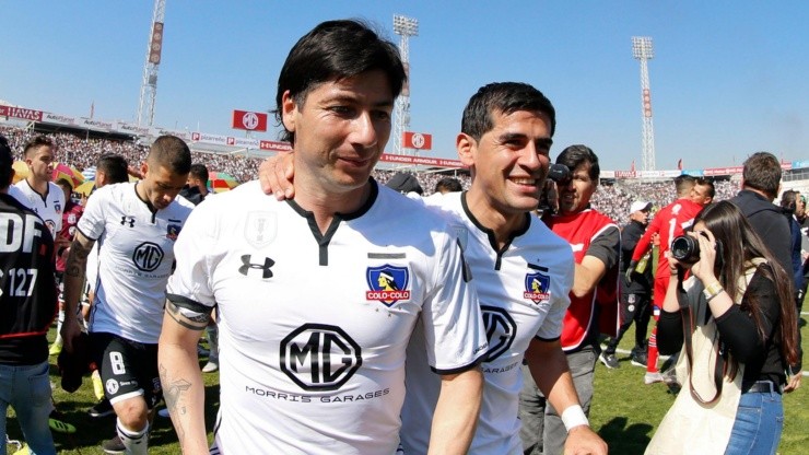 Jaime Valdés y Julio Barroso en el Superclásico del 2018.