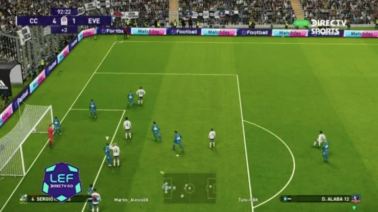 Colo Colo en el desarrollo de la LEF/21, el torneo virtual de PES más importante de Chile.