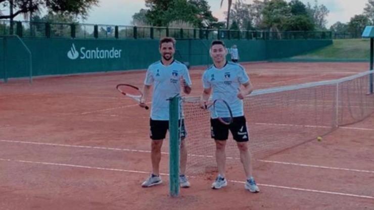 Óscar Opazo y Gabriel Costa se lucieron jugando tenis