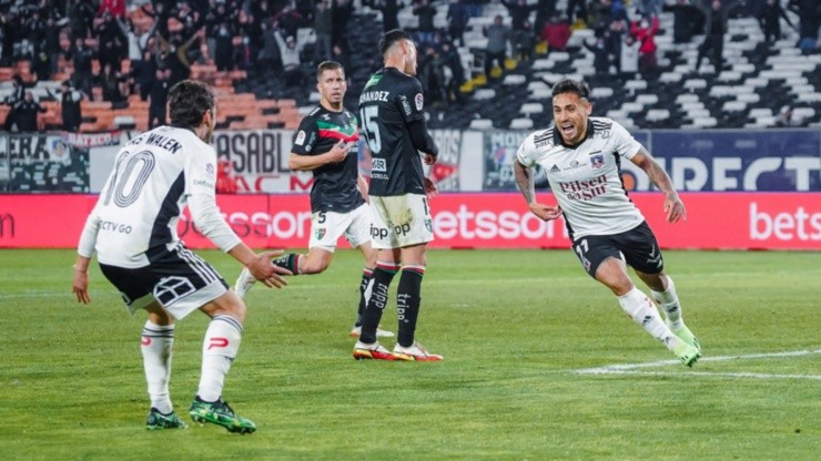 El gol de Marcos Bolados visto desde la cancha del Estadio Monumental
