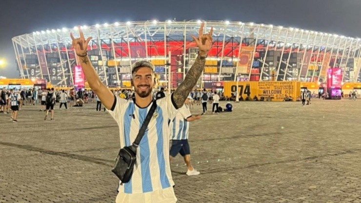 Juan Martín Lucero está listo para alentar a Argentina en el Mundial de Qatar.
