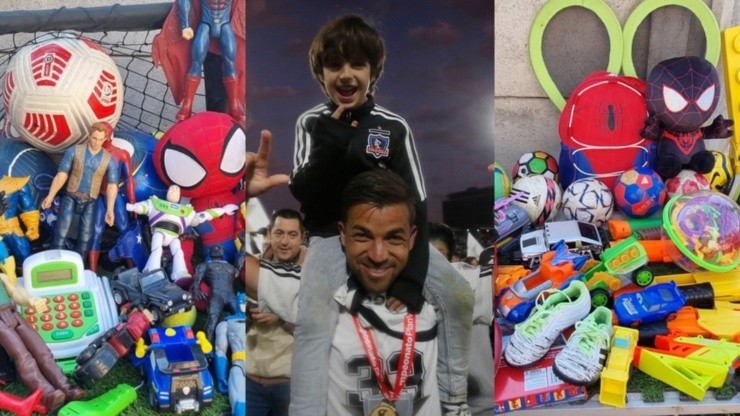 Benicio Costa donó sus juguetes para niños en campamentos