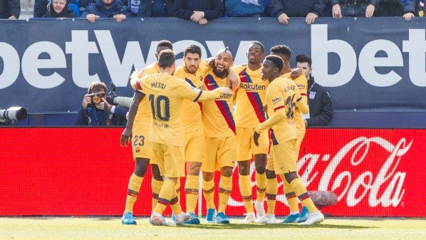 Vidal le da el triunfo al Barcelona sobre el Leganés