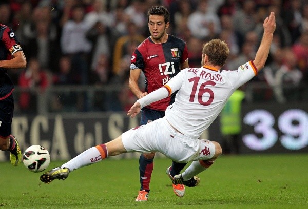 Cristóbal Jorquera enfrentando a la Roma Cristóbal Jorquera enfrentando a la Roma