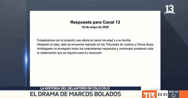 Comunicado de la Clínica Antofagasta Comunicado de la Clínica Antofagasta