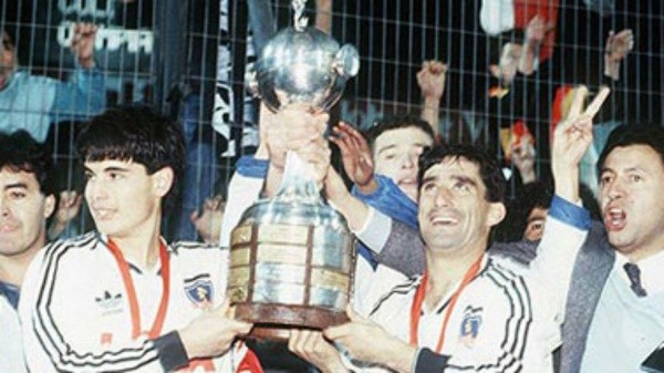 Ramírez como flamante campeón de la Copa Libertadores 1991.