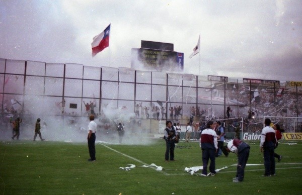 La hinchada del Cacique dijo presente cuando la institución más lo necesitaba. Esta imagen es de la final ida ante la UC en el Estadio Monumental.