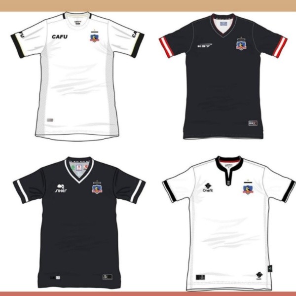 Camisetas de Colo Colo con marcas nacionales.